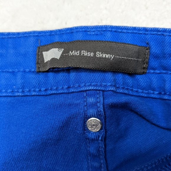 Women's LEVI'S Mid-Rise Skinny Cobalt blue jeans - Picture 4 of 11